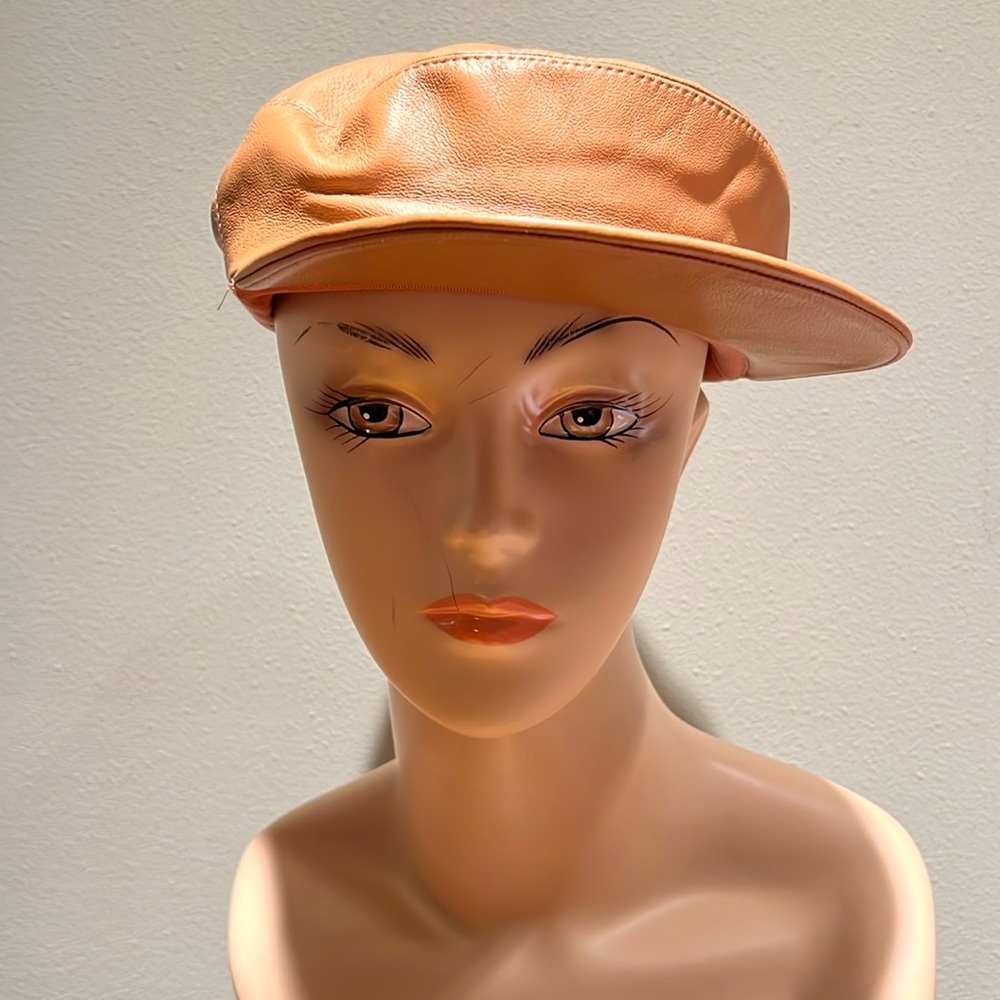 Clyde Brown Soft Calfskin Leather Cap